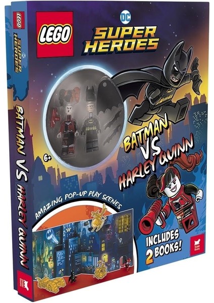 (R) Dc Super Heroes (Tm): Batman Vs. Harley Quinn (With Batman (Tm) And Harley Quinn (Tm) Minifigures, Pop-Up Play Scenes And 2 Books)