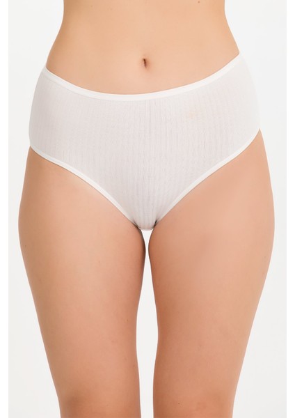 Kadın Yüksek Bel Ince Çizgili Bato Külot 3 Adet modelleri