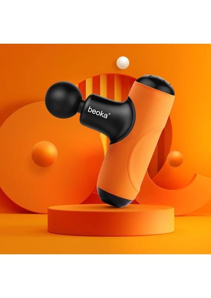 Şarjlı 5 Başlıklı 5 Kademeli Titreşimli Çantalı Profesyonel Mini Masaj Tabancası Q1