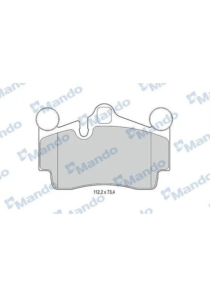 MBF015374 Arka Fren Balatasi 4L0698451D 7L0615415B 7L0698451