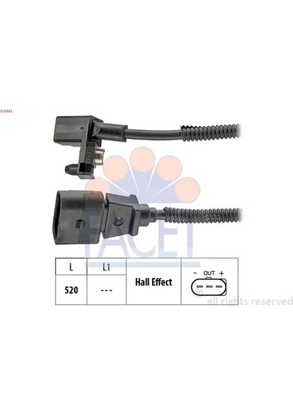 90443 Krank Sensoru 030906433C 030906433G 030957147A