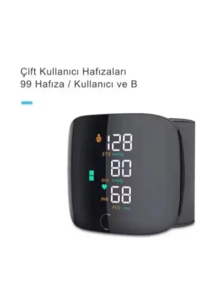 Renkli LCD Ekranlı Bilekten Tansiyon Aleti – Taşınabilir ve Kolay Kullanım Tansiyon Aleti fiyatları