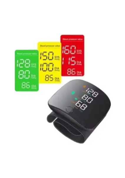 Renkli LCD Ekranlı Bilekten Tansiyon Aleti – Taşınabilir ve Kolay Kullanım Tansiyon Aleti modelleri