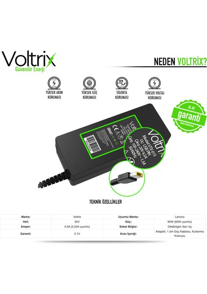 Lenovo Z50-70 59432079, 59432107 Uyumlu Adaptör, Şarj Aleti - Cihazı (90W) fiyatları