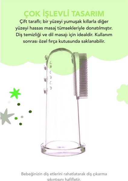 Set Ikili Silikon Parmak Fırça - Doğal Diş Jeli modelleri