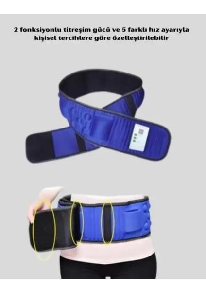 Göbek Eritme Masaj Kemeri – 5 Kademe Hız, 2 Fonksiyon, Titreşimli Tasarım 132 cm fiyatları