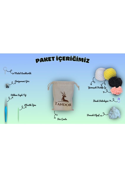 Amigurumi Kiti | Tavşan ve Arı Örgü Seti | Yeni Başlayanlar İçin | Anahtarlık Seçenekli modelleri