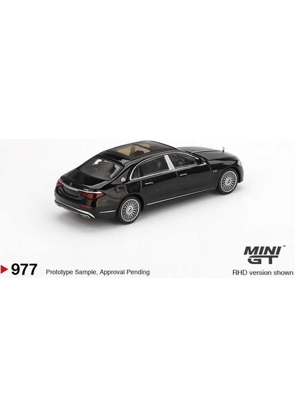 Mını Gt 1:64 Mercedes-Maybach S 680 Black Diecast Model Araba MGT00977 modelleri
