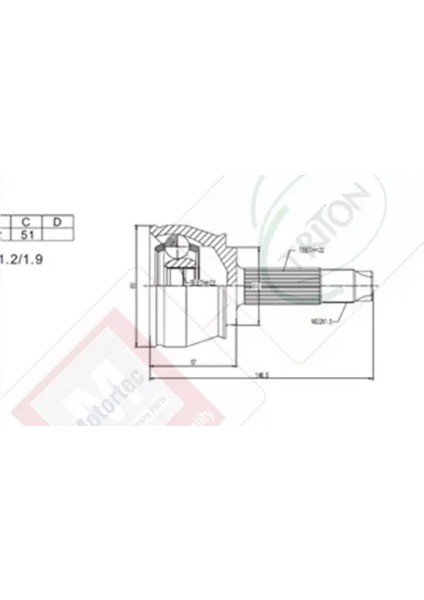 TMP0086 Dis Aks Kafasi 46307913 46308205 463082054