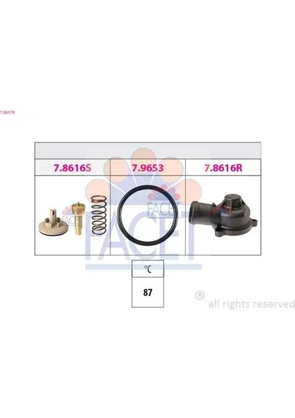 78617K Termostat 03C121110A