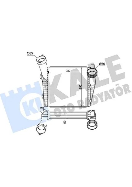 344740 Turbo Radyatoru 7L0145803 7L0145803A 7L6145803A
