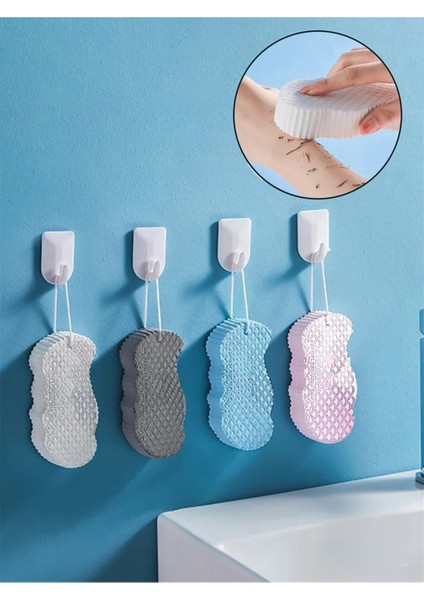 Doğal Kore Banyo Kesesi ve Süngeri | Bebek ve Yetişkinler İçin Yumuşak, Doğal Banyo Lifi