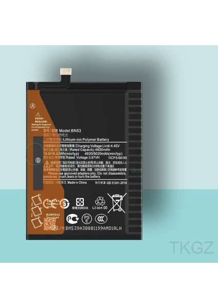 - Xiaomi Redmi Note 9 Pro - BN53 - Batarya Pil Orijinal Sıfır