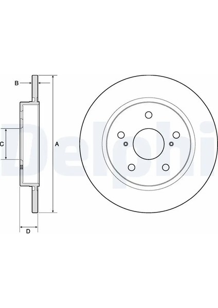 BG4183C Arka Fren Diski 4243102170 4243102180 4243112280 (2 Adet Fiyatıdır)