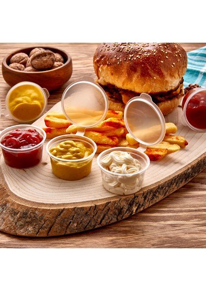 Kapaklı Kullan At Sosluk 1000 Adet (Ketçap,mayonez,barbekü Sos,hardal,acı Sos,nar Ekşisi,limon Sosu)