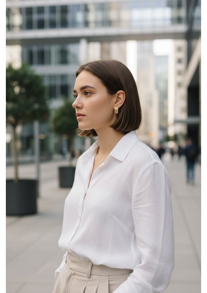 Morocco Zirkon Taşlı Gold Vip Halka Küpe fiyatları