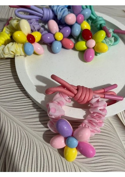 Vip Kalite Renkli Papatyalı Bağlama Tokası