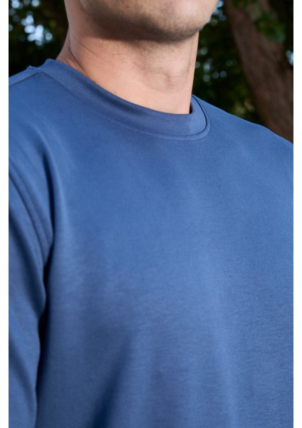 Rahat/normal Kesim Yumuşak Modal Karışımlı Erkek Sweatshirt - R2636 fırsatları