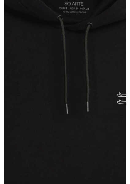 Yoga Unisex Şardonlu Kapüşonlu Kanguru Cepli Relaxed Fit Sweatshirt