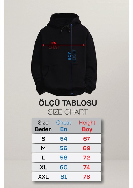 Yoga Unisex Şardonlu Kapüşonlu Kanguru Cepli Relaxed Fit Sweatshirt
