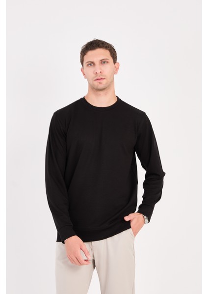 Rahat/normal Kesim Yumuşak Modal Karışımlı Erkek Sweatshirt - R2636
