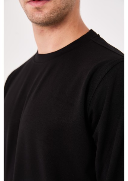 Rahat/normal Kesim Yumuşak Modal Karışımlı Erkek Sweatshirt - R2636 fiyatları