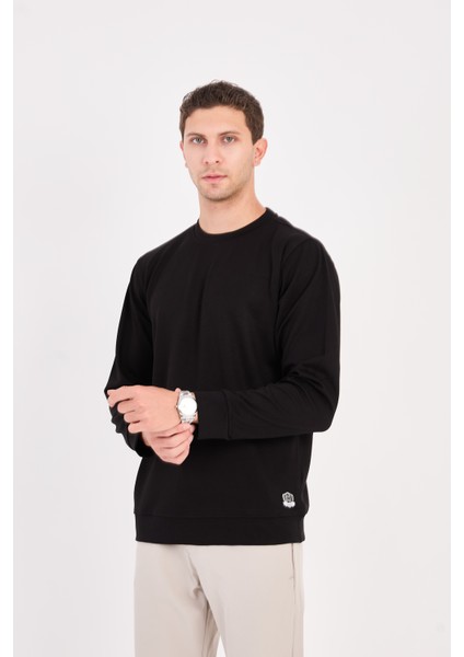 Rahat/normal Kesim Yumuşak Modal Karışımlı Erkek Sweatshirt - R2636 modelleri