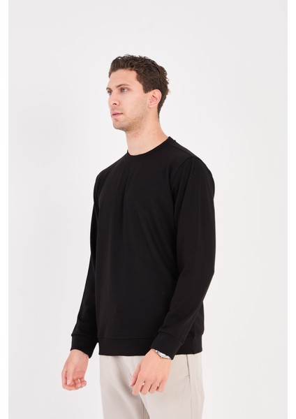 Rahat/normal Kesim Yumuşak Modal Karışımlı Erkek Sweatshirt - R2636 fırsatları