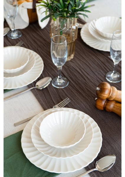 Derya 18 Parça 6 Kişilik Porselen Yemek Takımı fiyatları