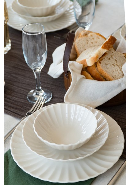 Derya 18 Parça 6 Kişilik Porselen Yemek Takımı modelleri