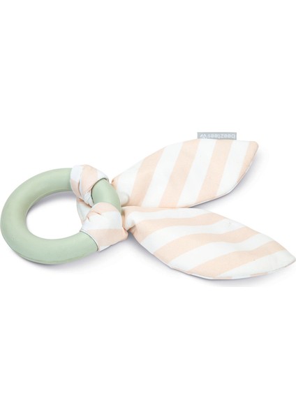 Techmrt Beeztees Yavru Köpek Diş Oyuncağı, Içi Dolu Halka ve Kumaş, Kauçuk, Yeşil, 8,5cm