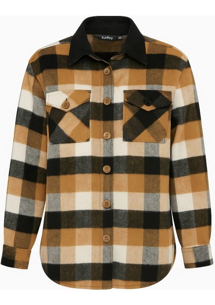 Kare Detaylı Kadın Oduncu Gömlek fiyatları