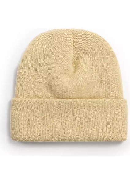 Katlamalı Basic Tiriko Bayan Beresi Bej Bere fiyatları