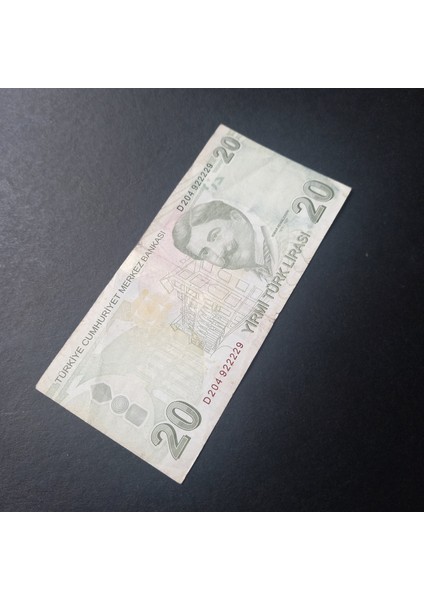 Escoines 3996368F6BF0B64214 9.emisyon 20TÜRK-LIRASI Güzel Numara D204 922229 fırsatları
