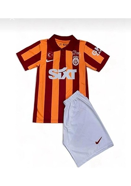 Gâlatâsarây.y 100.YIL 2024/2025 Yeni Sezonu Îcârd'î Temalı Çocuk Futbol Forması 3'lü Set