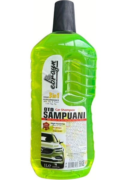 Oto Şampuanı 1 Litre Araç Temizlik ve Parlatma Sıvısı EBR-018