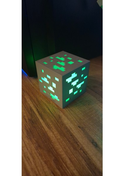 Pilli Işıklı Minecraftt Zümrüt Küp Blok (Yeşil) fiyatları