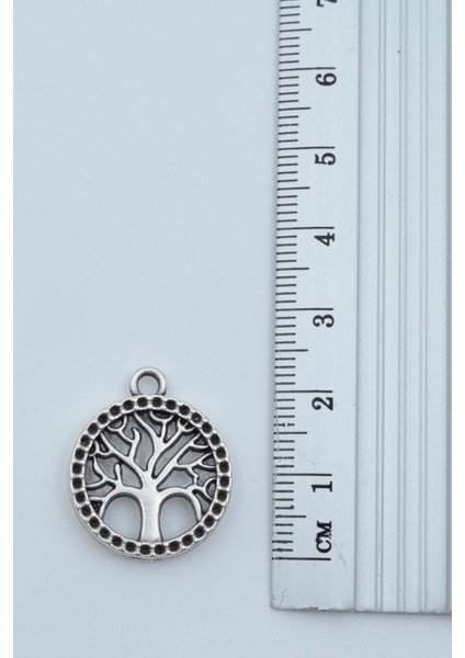 Minimal Yaşam Ağacı Gümüş Kaplama Deri Ip Kolye modelleri