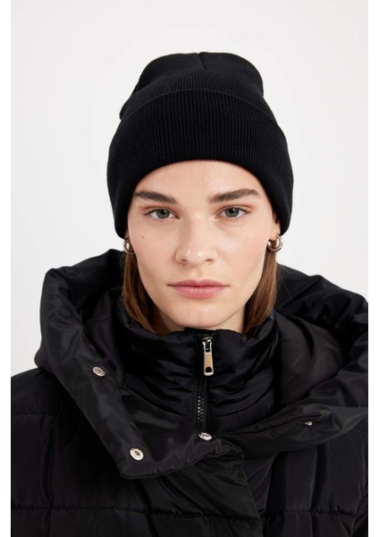 Katlamalı Basic Tiriko Bayan Beresi Siyah Bere fırsatları