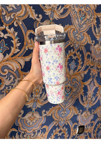 The Iceflow Flip Straw Pipetli Termos Bardak 0.89