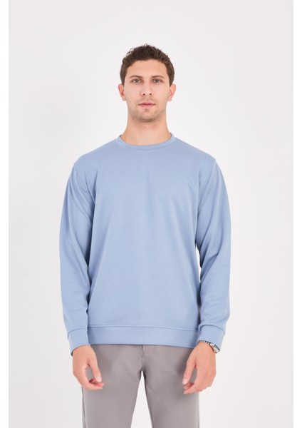 Rahat/normal Kesim Yumuşak Modal Karışımlı Erkek Sweatshirt - R2636