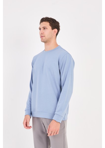 Rahat/normal Kesim Yumuşak Modal Karışımlı Erkek Sweatshirt - R2636 fiyatları