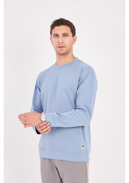 Rahat/normal Kesim Yumuşak Modal Karışımlı Erkek Sweatshirt - R2636 modelleri