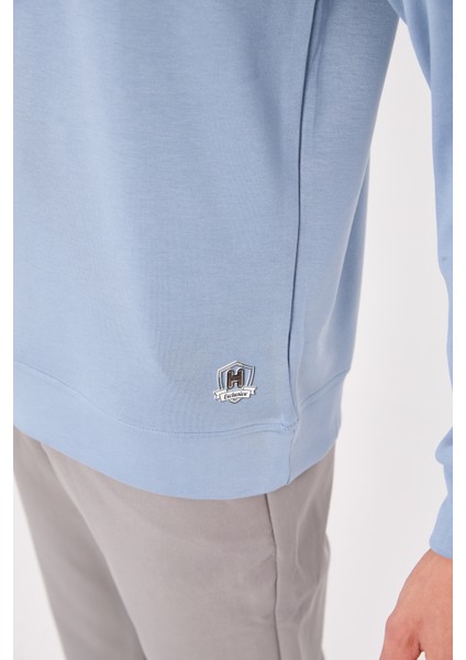 Rahat/normal Kesim Yumuşak Modal Karışımlı Erkek Sweatshirt - R2636 indirimleri