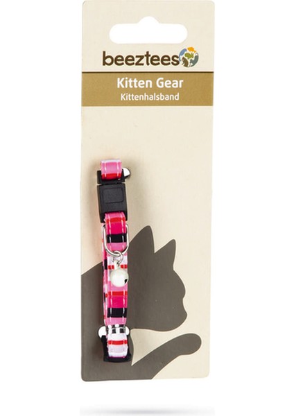 Techmrt Beeztees Yavru Kedi Boyun Tasması, Zilli, Pembe, 16-32CM fiyatları