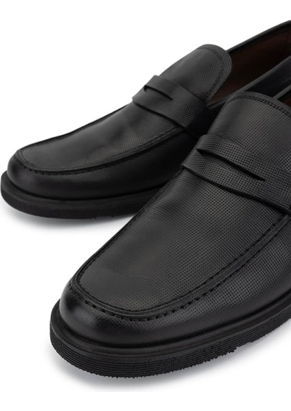 Erkek Hakiki Deri Siyah Deri Casual Ayakkabı 610 490 Eagle Erk Ayk Y22 Sıyah Derı modelleri