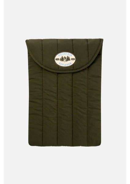 Mountain Explorer Puffer Laptop Case - Haki