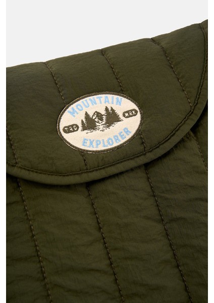 Mountain Explorer Puffer Laptop Case - Haki fiyatları