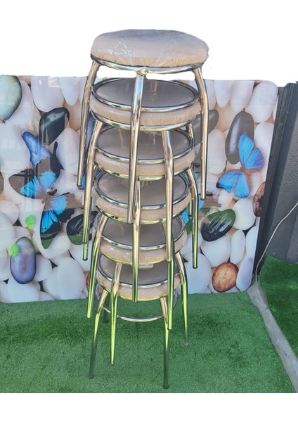 6'lı Tabure Krom Ayaklı fırsatları