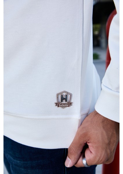 Rahat/normal Kesim Yumuşak Modal Karışımlı Erkek Sweatshirt - R2636 indirimleri